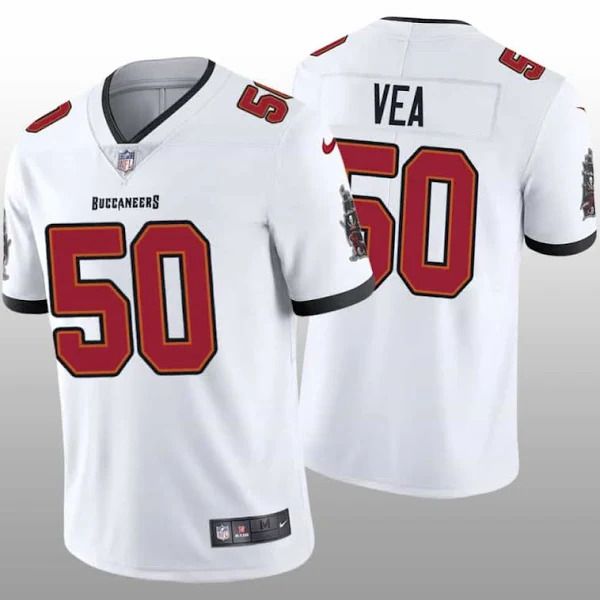 Men Tampa Bay Buccaneers 50 Vita Vea Nike White Vapor Limited NFL Jersey